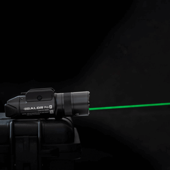 Olight Baldr Pro R Rechargeable Tactical Light with Green Laser - Black