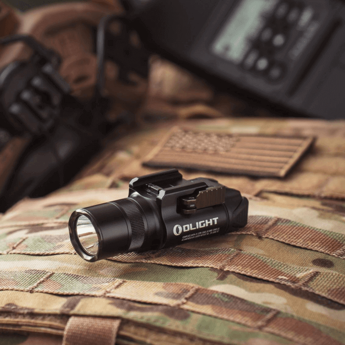 Olight Baldr Pro R Rechargeable Tactical Light with Green Laser - Black