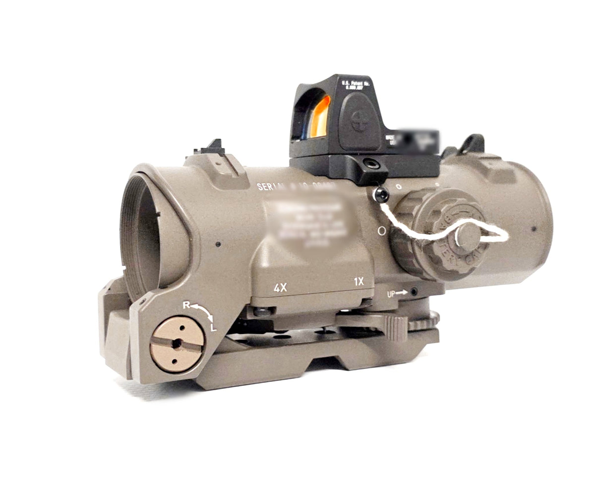 Elcan 1x-4x Zoomable With RM82 - OD Green/Brown