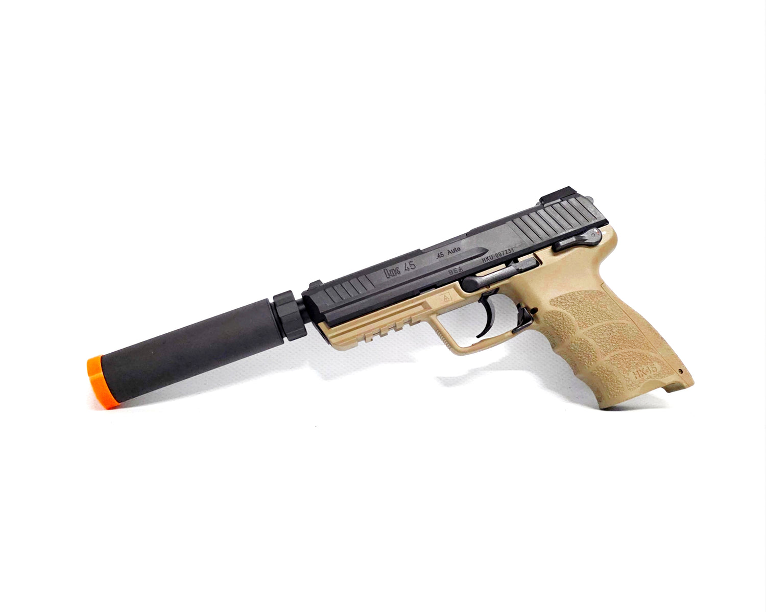 Tokyo Marui HK45 Tactical with Suppressor - FDE