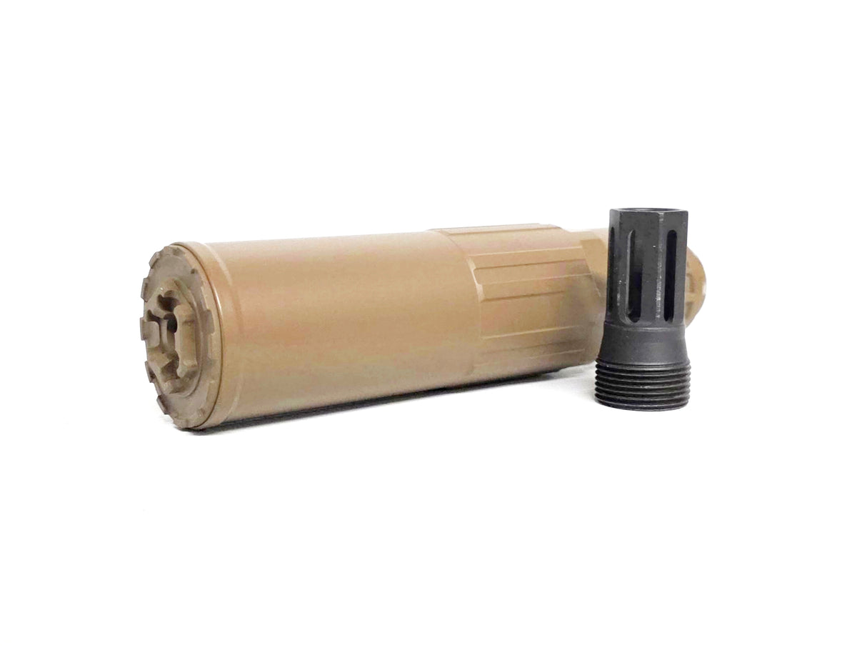 CGS SCI-Six Suppressor with Steel Flash Hider - FDE