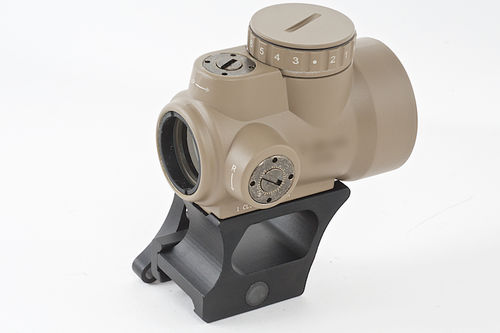 S&I Tactical MRO Red Dot with QD Riser Mount & Low Mount - FDE