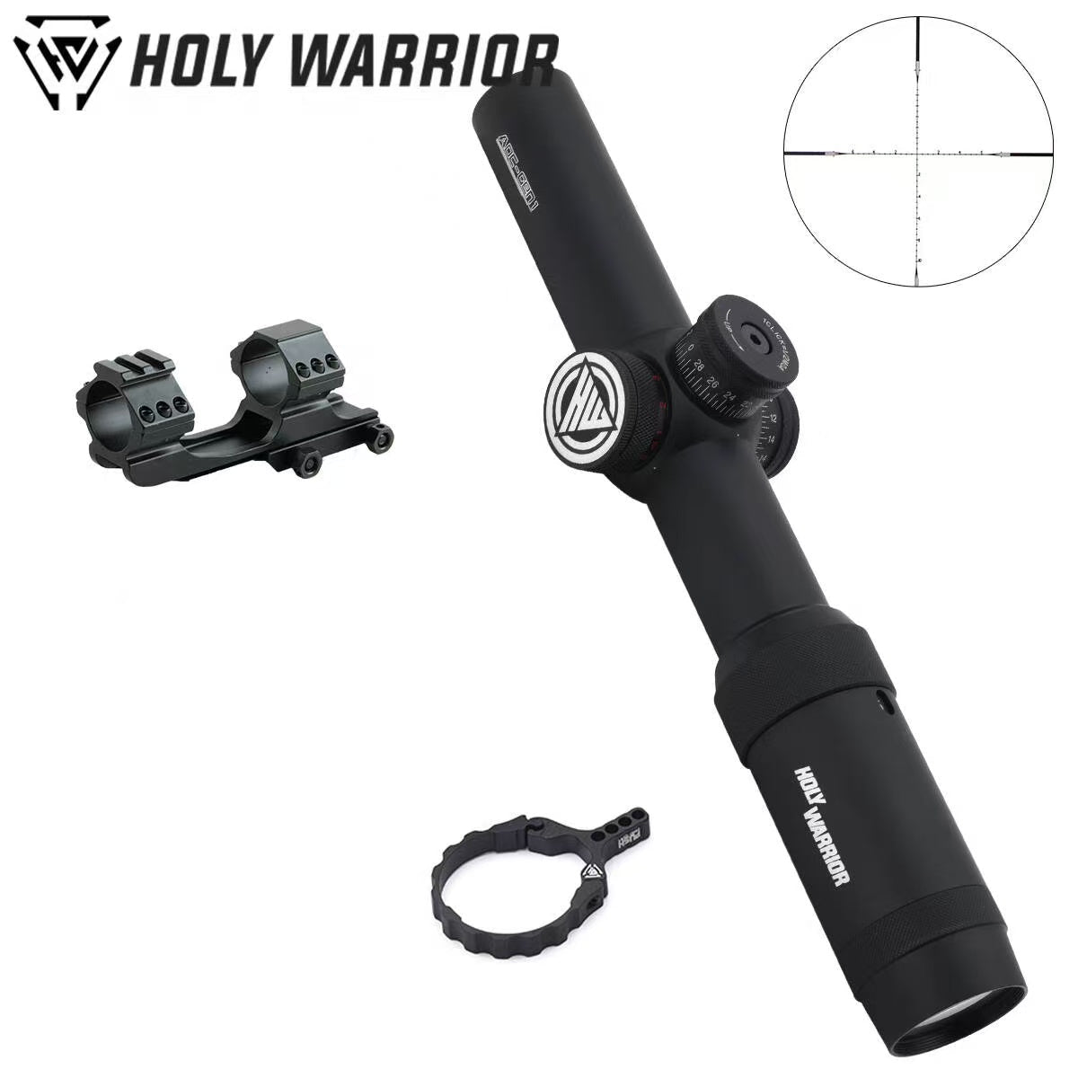 Holy Warrior HWO-ADC HD 1.5-5X LPVO Short Scope With Mount