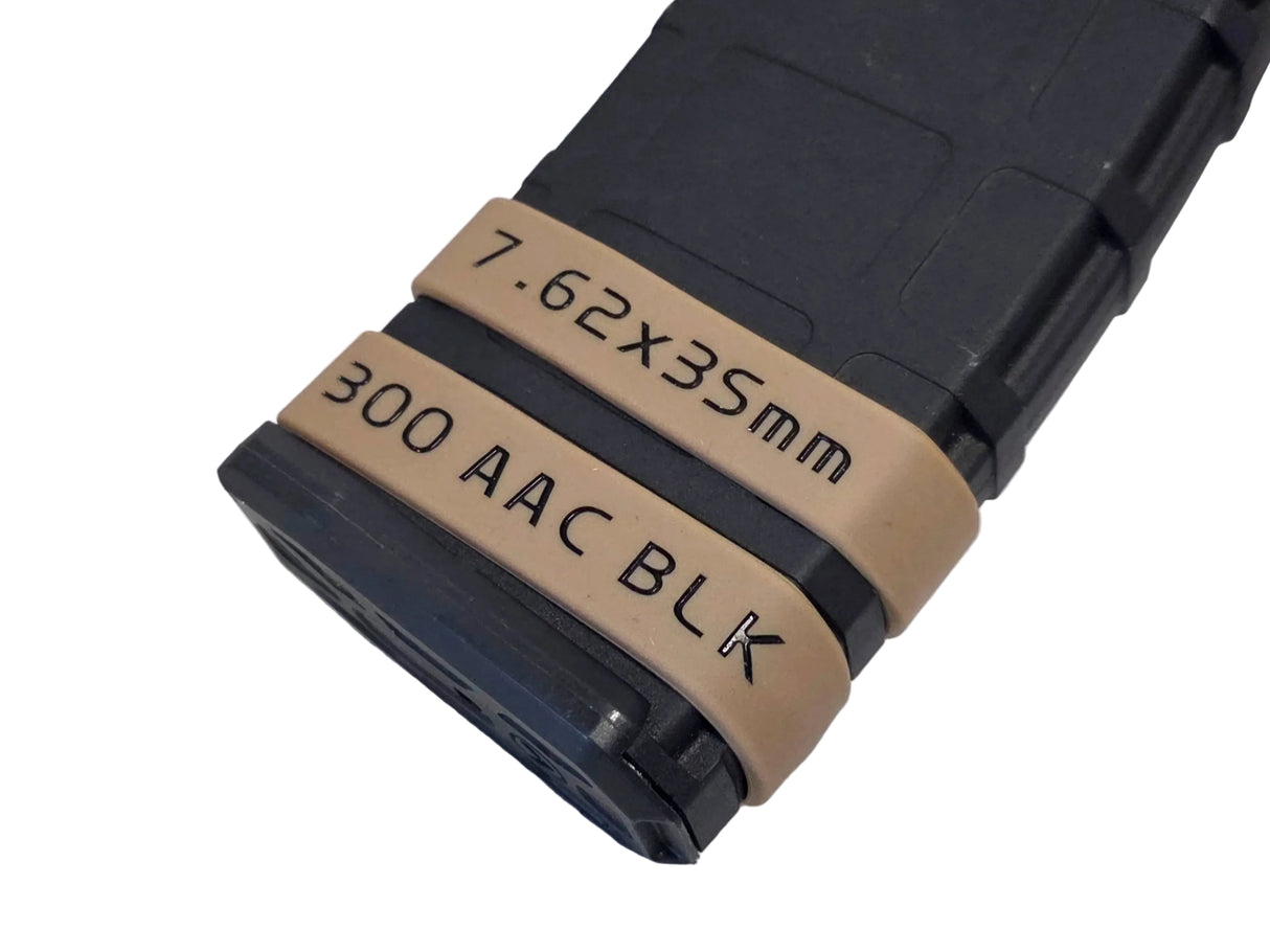 6 Pack Magazine Bands - 7.62x35 FDE
