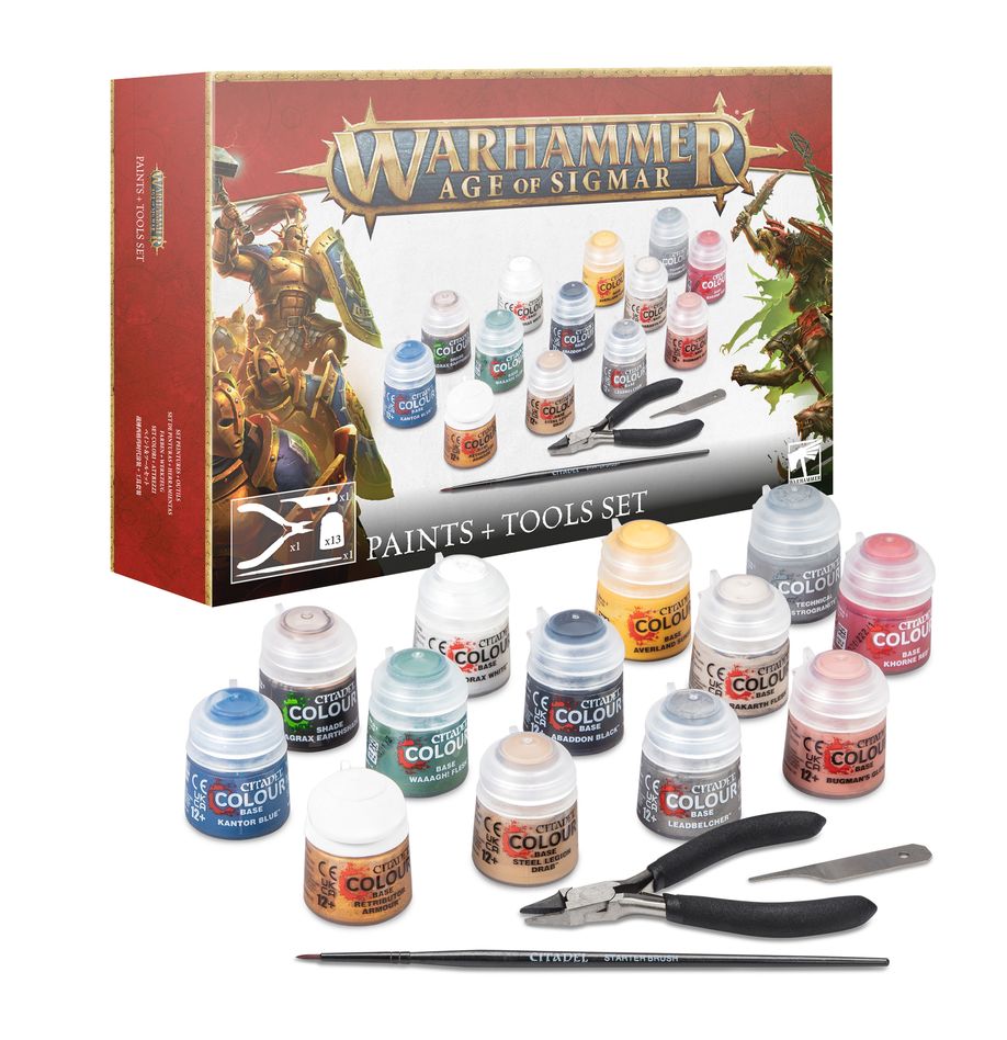 Warhammer Age of Sigmar - Paint + Tools Set (80-17)