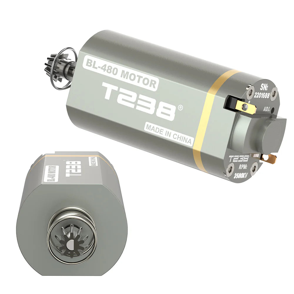 T238 Brushless Motor High Thermal Efficiency High Torque & Speed Adjustable Speed - 2980KV - Short Shaft