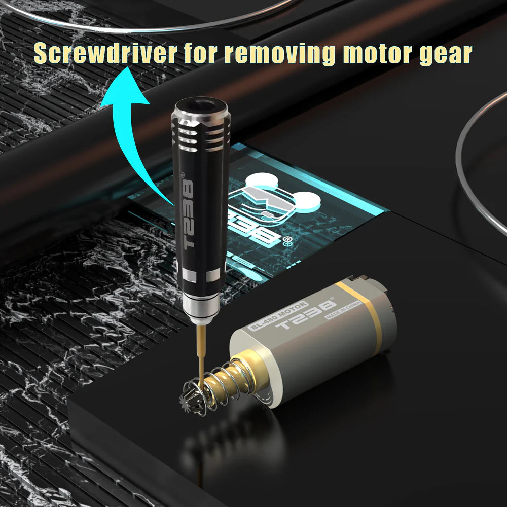 T238 Brushless Motor High Thermal Efficiency High Torque & Speed Adjustable Speed - 2980KV - Short Shaft