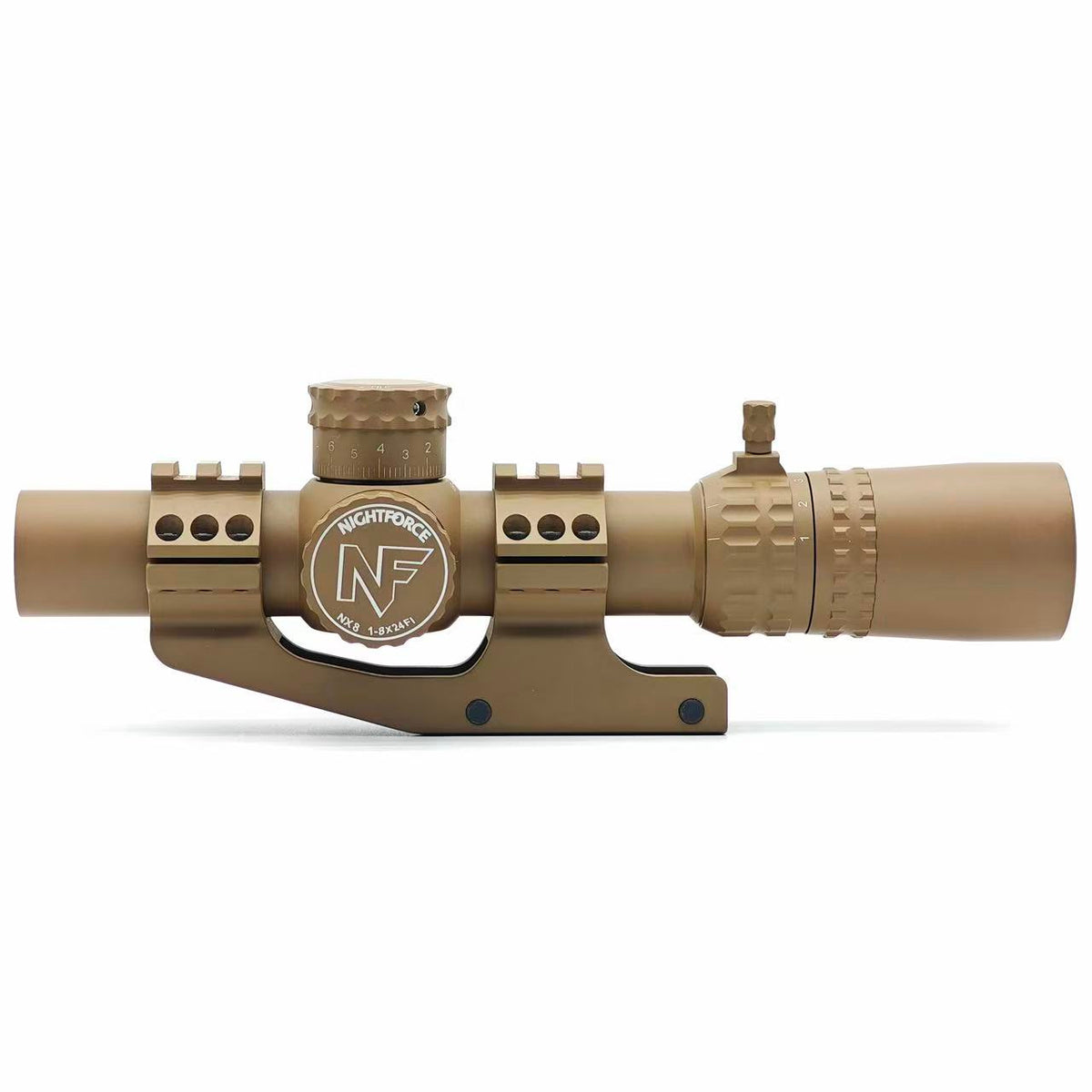 S&I Tactical Night/force Style NX8 1-8x24 F1 Rifle Scope - FDE