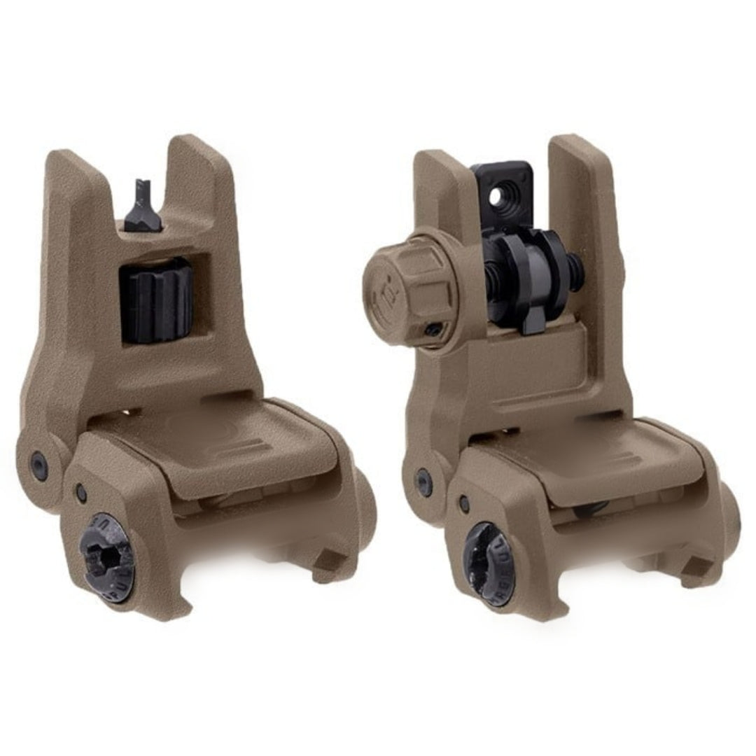 S&I Tactical MBUS3 Style Flip-Up Polymer Sights - FDE