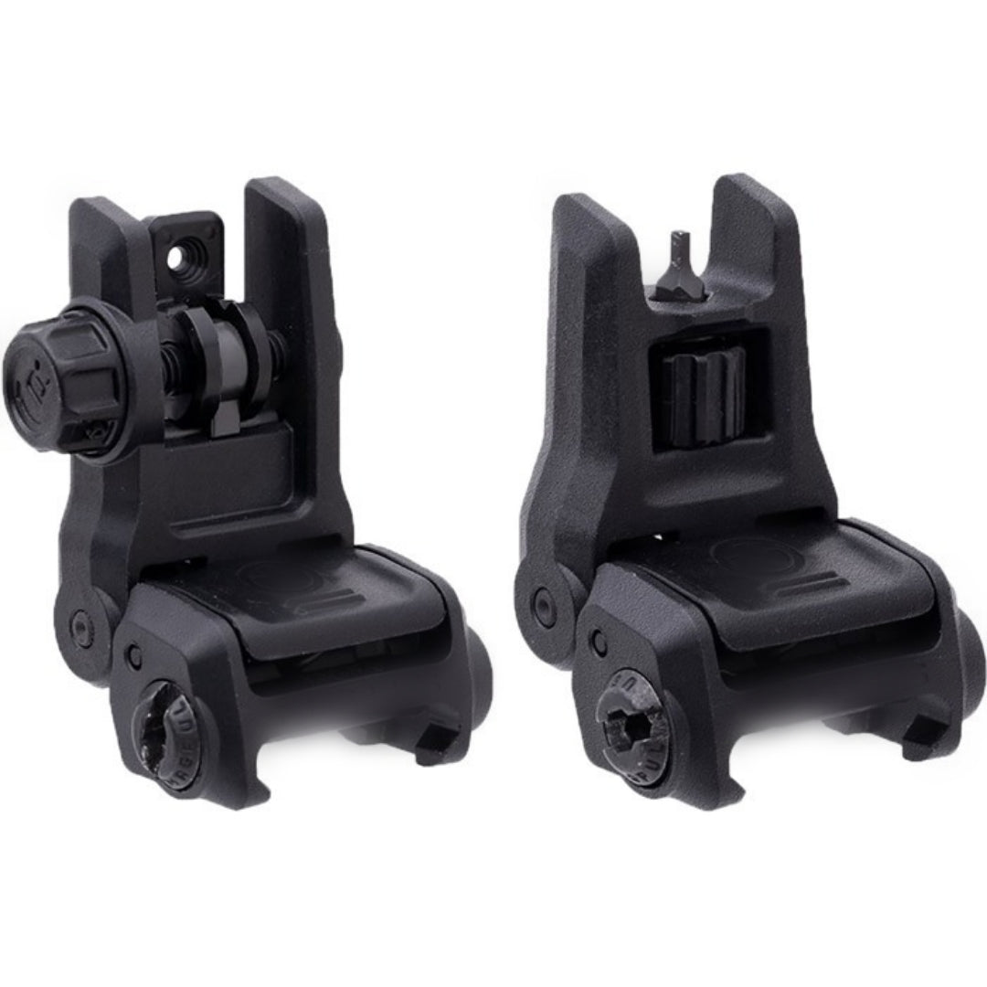 S&I Tactical MBUS3 Style Flip-Up Polymer Sights - Black
