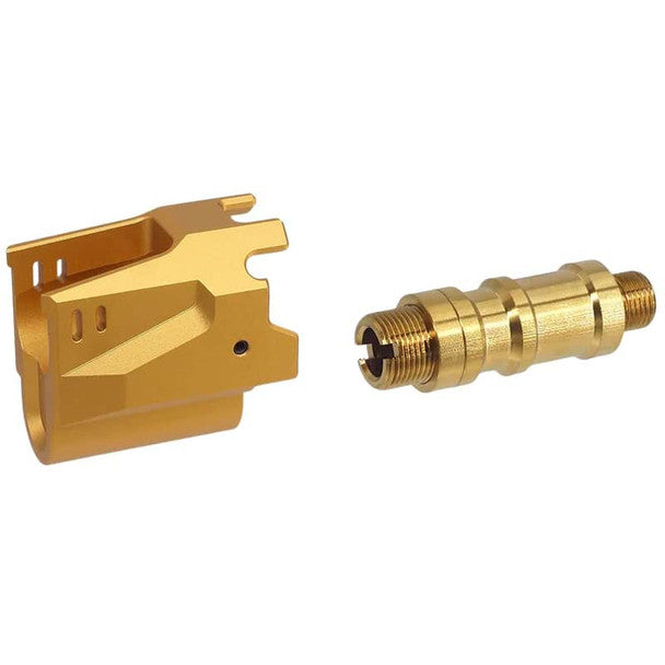 5KU TM Hi-Capa GBB Aluminium Slide & Frame (Matrix Type Interchangeable Comp) - Black/Gold