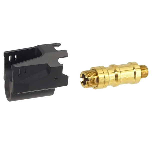 5KU TM Hi-Capa GBB Aluminium Slide & Frame (Matrix Type Interchangeable Comp) - Red/Black