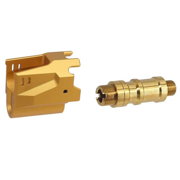 5KU TM Hi-Capa GBB Aluminium Slide & Frame (Matrix Type Interchangeable Comp) - Red/Gold