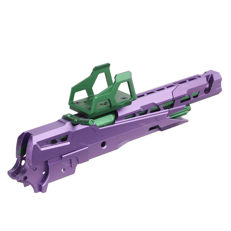 5KU CNC EX-02 Slide Set for TM Hi-Capa GBB - Purple/Green