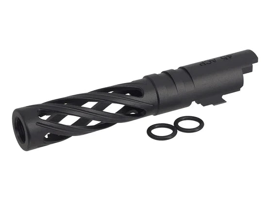 5KU 4.3 Inch Aluminium Hollow Outer Barrel For TM Hi-Capa Series - Black