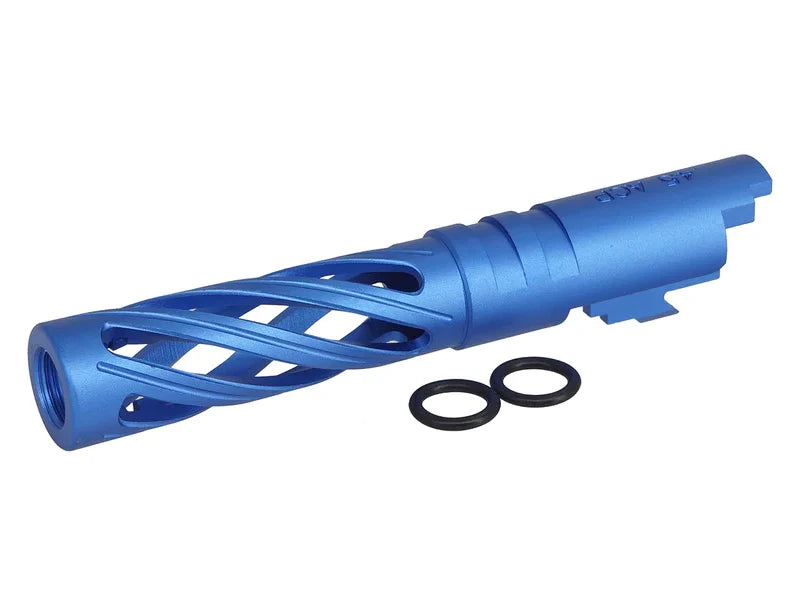 5KU 4.3 Inch Aluminium Hollow Outer Barrel For TM Hi-Capa Series - Blue