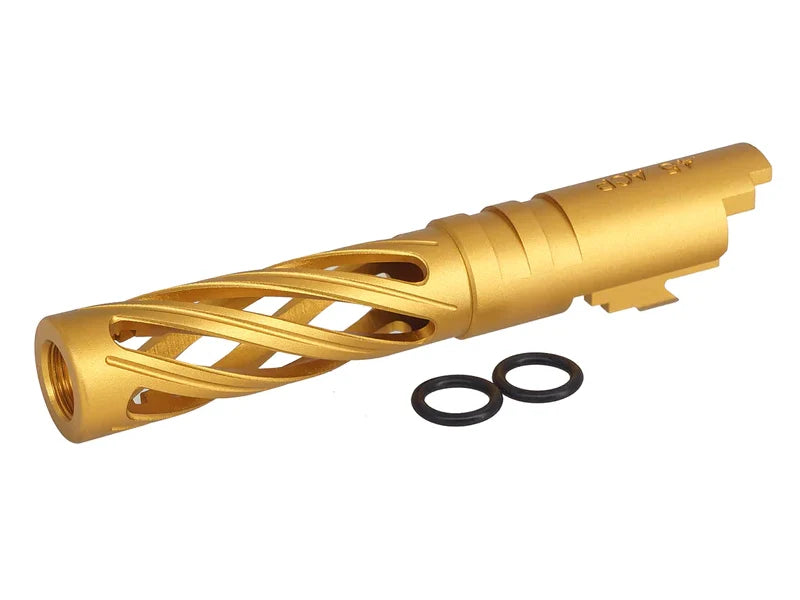 5KU 4.3 Inch Aluminium Hollow Outer Barrel For TM Hi-Capa Series - Gold