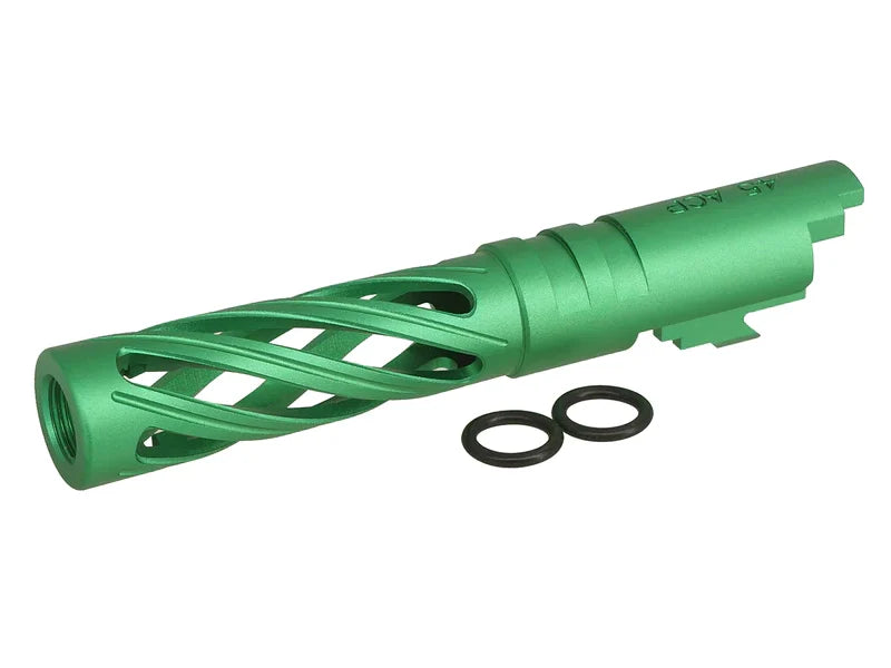 5KU 4.3 Inch Aluminium Hollow Outer Barrel For TM Hi-Capa Series - Green