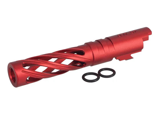 5KU 4.3 Inch Aluminium Hollow Outer Barrel For TM Hi-Capa Series - Red