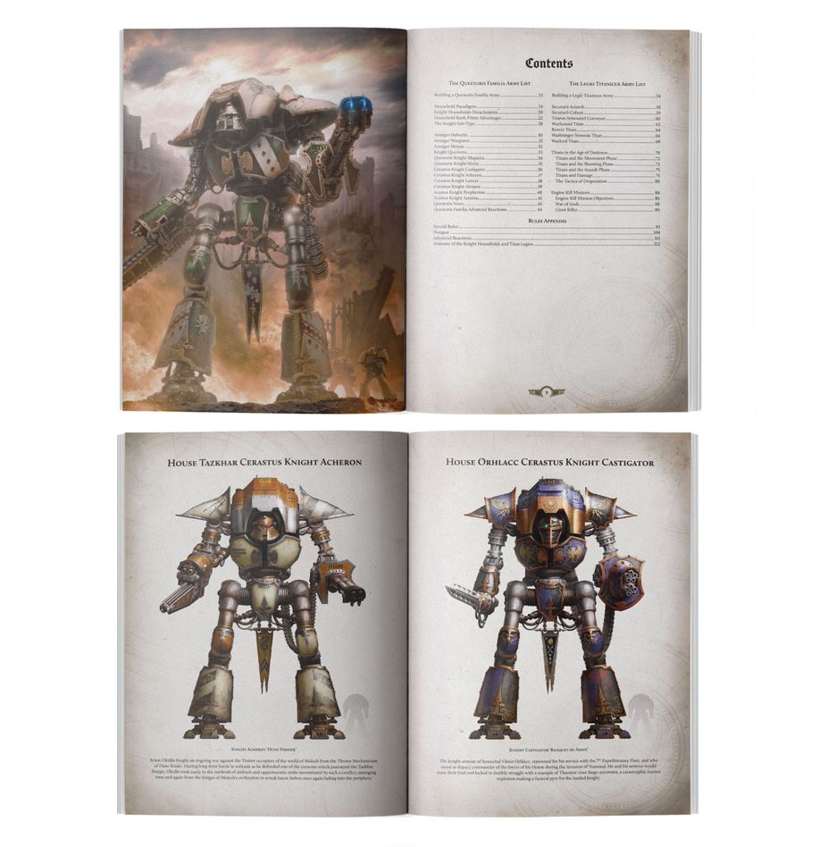 Liber Questoris - Knights and Titans Army Book - The Horus Heresy (31-121)