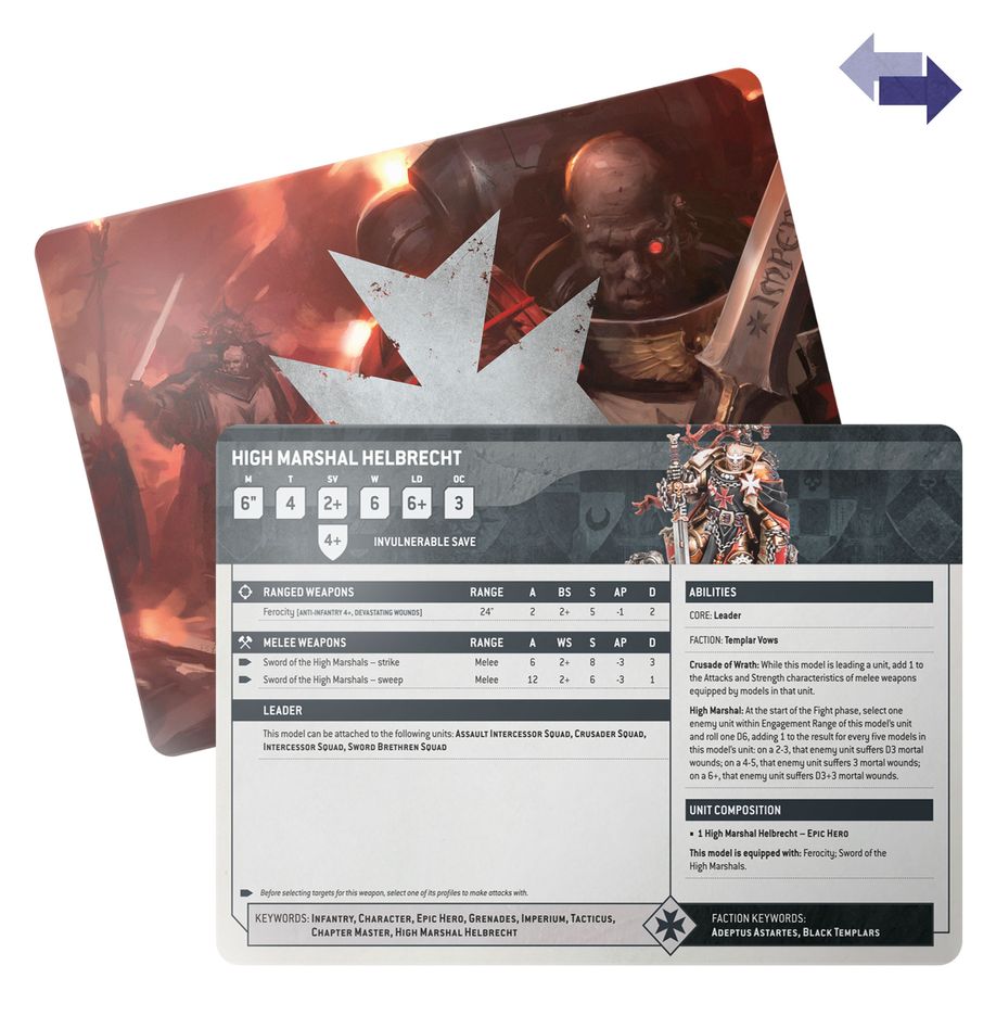 Datasheet Cards - Black Templars (55-52)