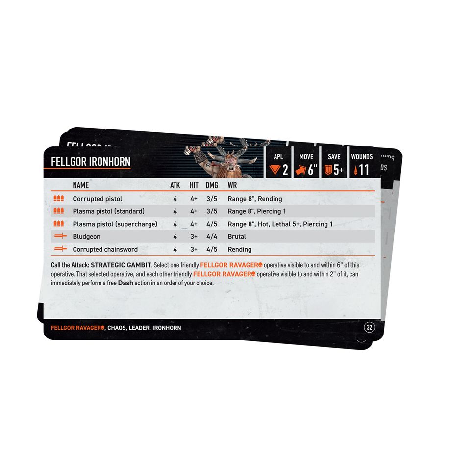 Kill Team - Fellgor Ravagers Datacards (103-71)