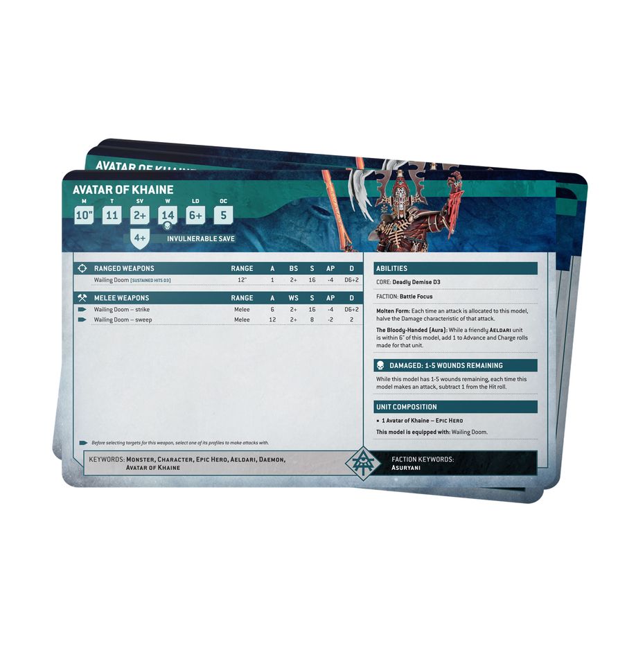 Datasheet Cards - Aeldari (46-02)