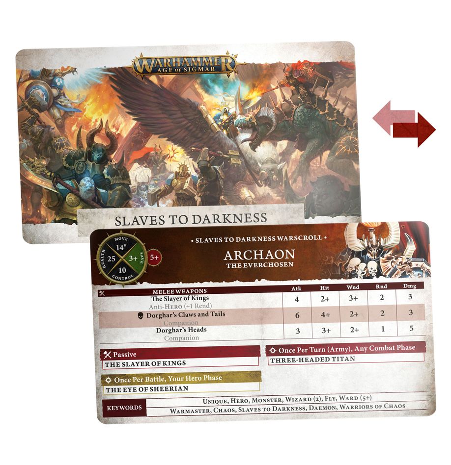 Warscroll Cards - Slaves to Darkness (83-03)