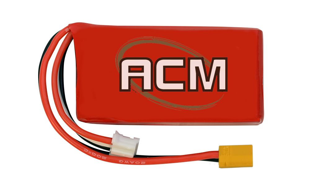 ACM 11.1v 350mAh 3S 40C LiPo HPA Battery - XT30