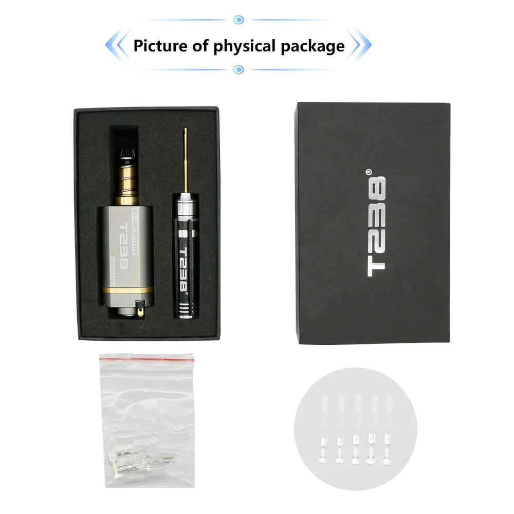 T238 Brushless Motor High Thermal Efficiency High Torque & Speed Adjustable Speed - 2980KV - Short Shaft