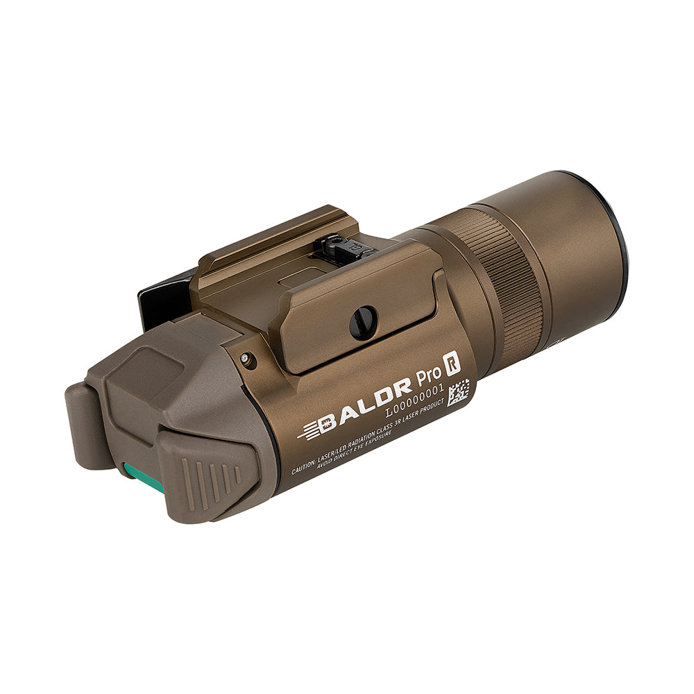 Olight Baldr Pro R Rechargeable Tactical Light with Green Laser - FDE