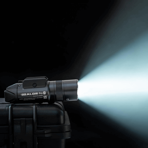 Olight Baldr Pro R Rechargeable Tactical Light with Green Laser - Black