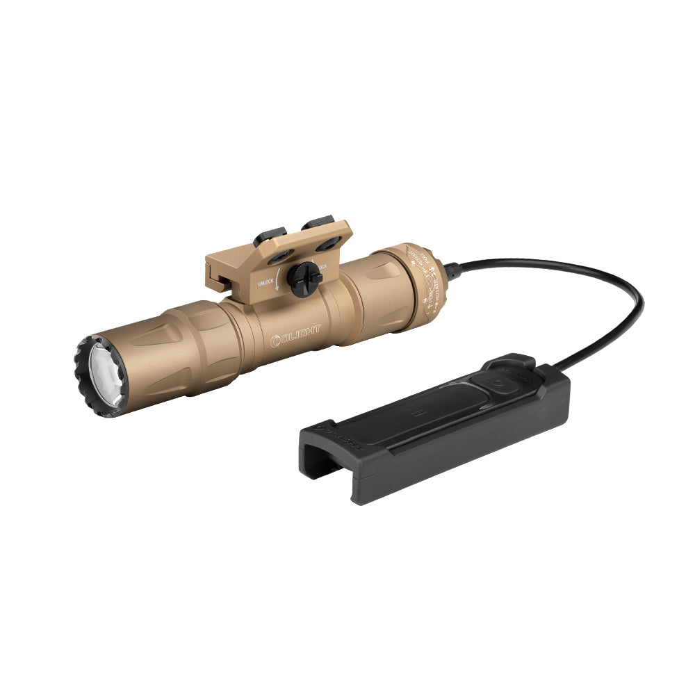 OLight Odin S M-Lok Mounted Light - Desert Tan