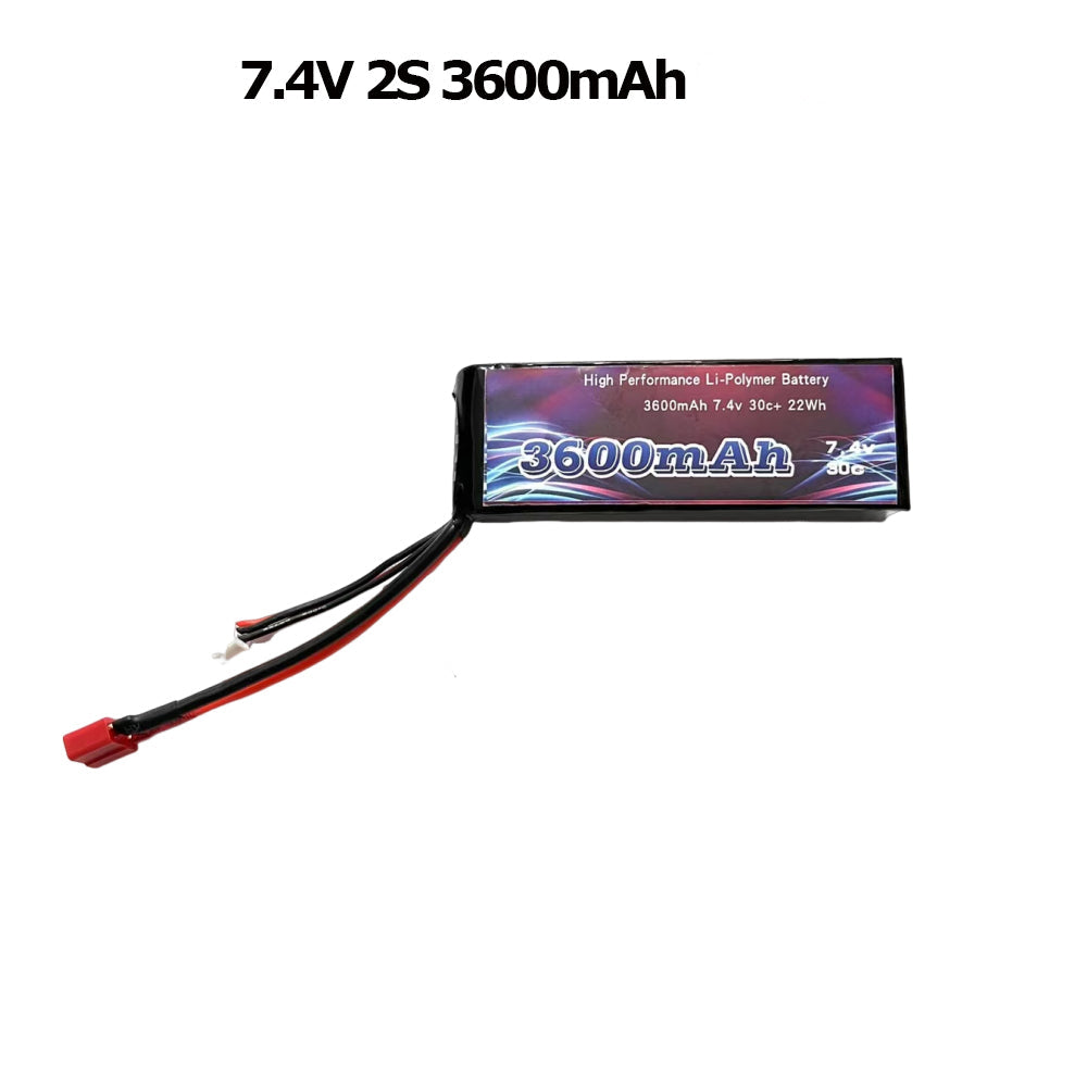WLtoys 3600Mah 2S 7.4V 30C Lipo Battery - Deans