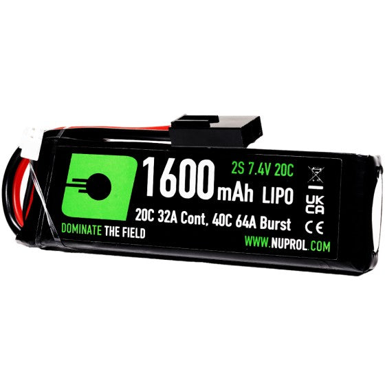 Nuprol 1600Mah 7.4V Lipo Stick - Tamiya