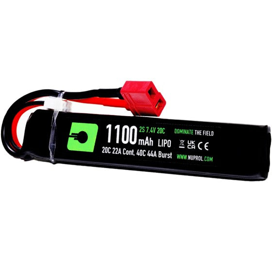 Nuprol 1100Mah 7.4V 20C Lipo Stick - Deans