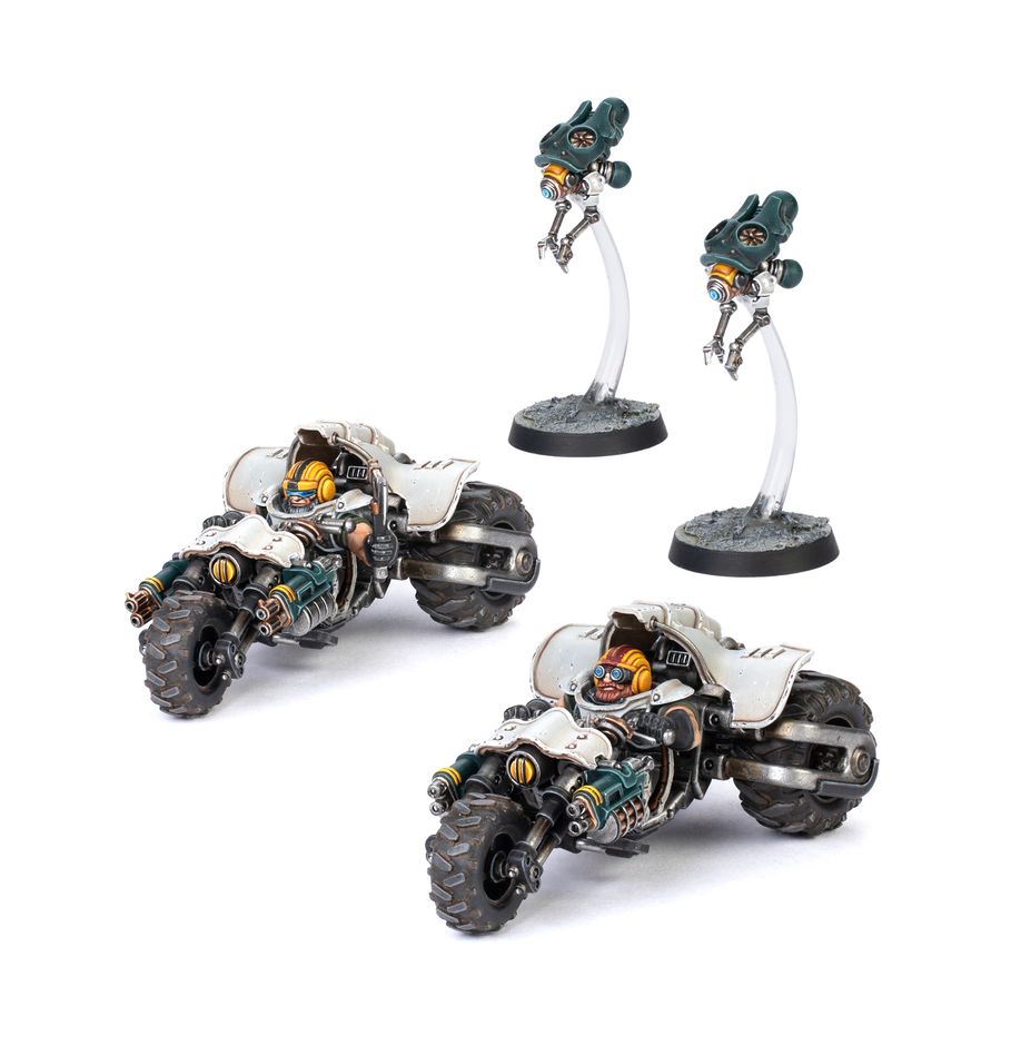 Necromunda - Ironhead Squat Svenotar Scout Trikes (301-54)