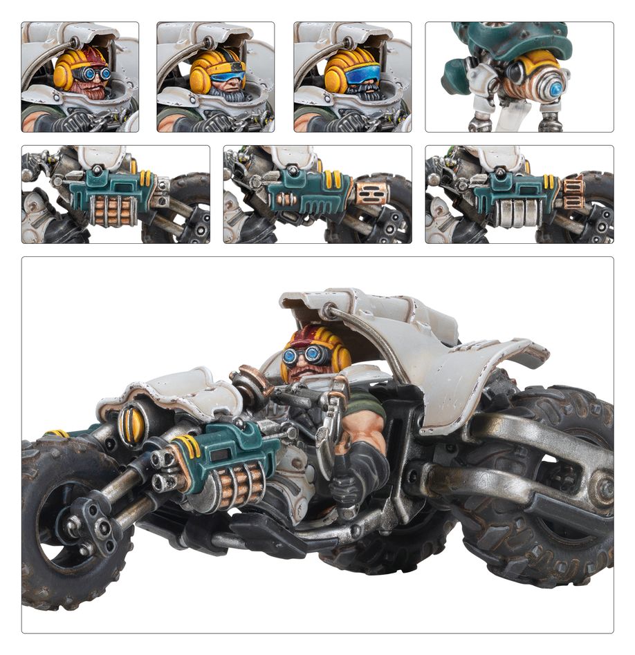 Necromunda - Ironhead Squat Svenotar Scout Trikes (301-54)