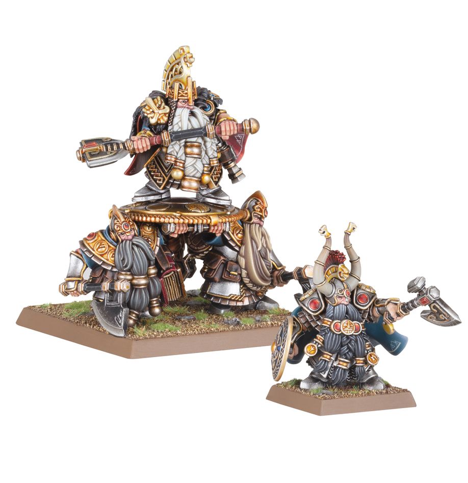 Dwarf Lords with Shieldbearers - Dwarfen Mountain Holds (10-11)