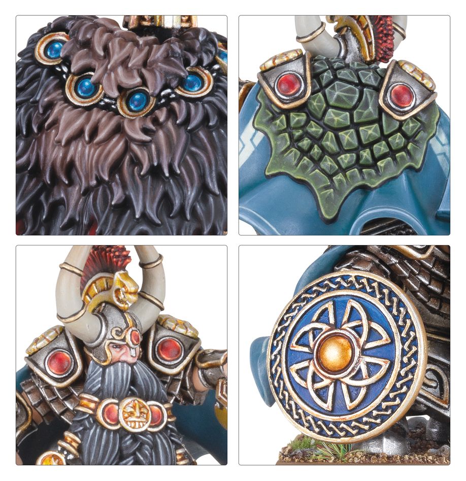 Dwarf Lords with Shieldbearers - Dwarfen Mountain Holds (10-11)