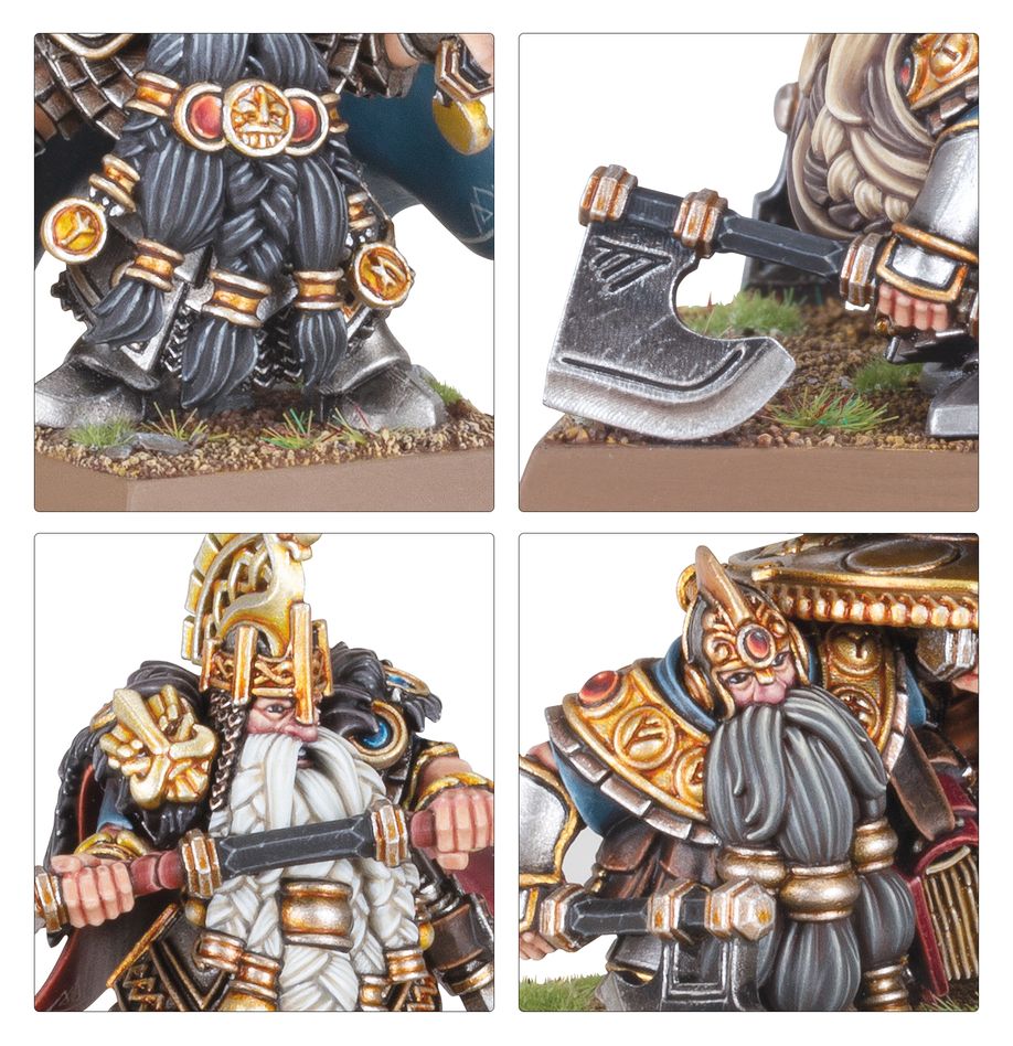 Dwarf Lords with Shieldbearers - Dwarfen Mountain Holds (10-11)