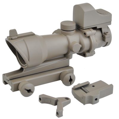 Aim-O ACOG 4×32 Scope + Mini Red Dot - FDE