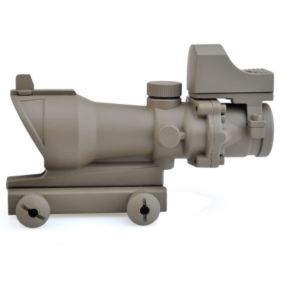 Aim-O ACOG 4×32 Scope + Mini Red Dot - FDE