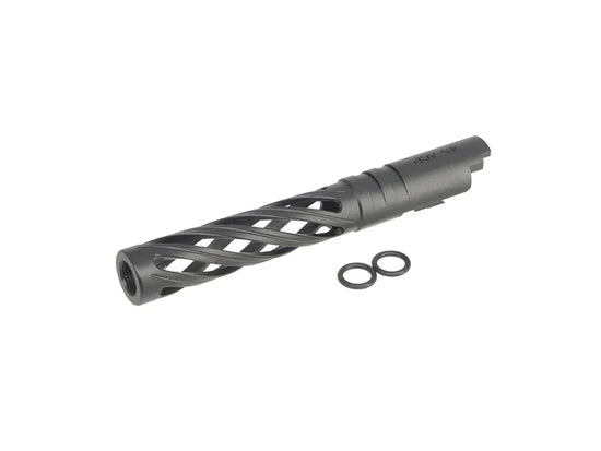 5KU 5.1 Inch Aluminium Hollow Outer Barrel For TM Hi-Capa Series - Black