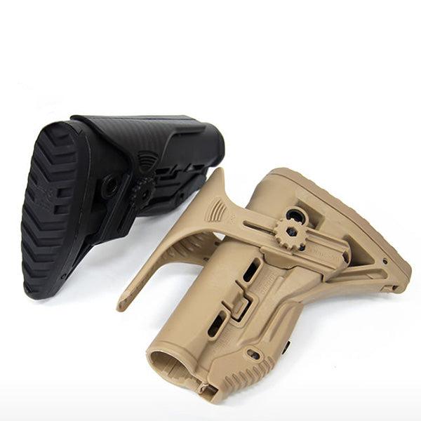 S&I Tactical FAB GL-Shock Collapsible Stock with Cheek Rest - FDE