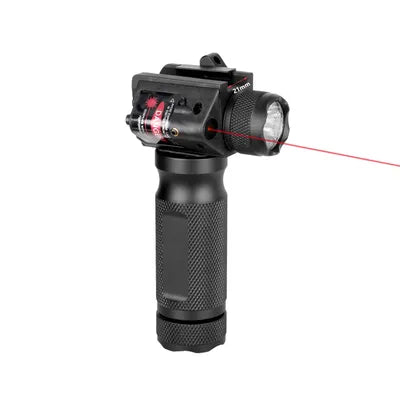 Foregrip Hand Grip Flashlight Red Laser Sight Fit 20mm Rail