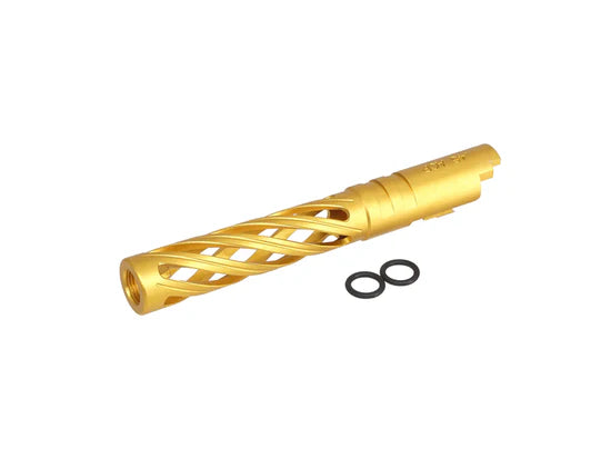 5KU 5.1 Inch Aluminium Hollow Outer Barrel For TM Hi-Capa Series - Gold