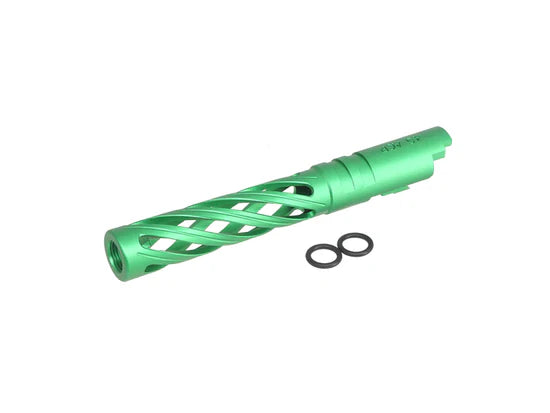 5KU 5.1 Inch Aluminium Hollow Outer Barrel For TM Hi-Capa Series - Green
