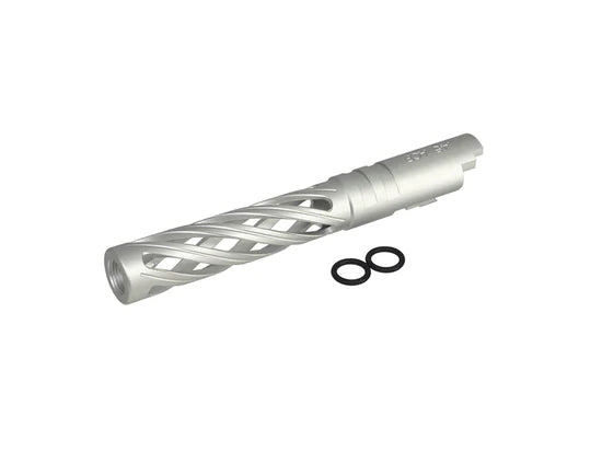 5KU 5.1 Inch Aluminium Hollow Outer Barrel For TM Hi-Capa Series - Silver