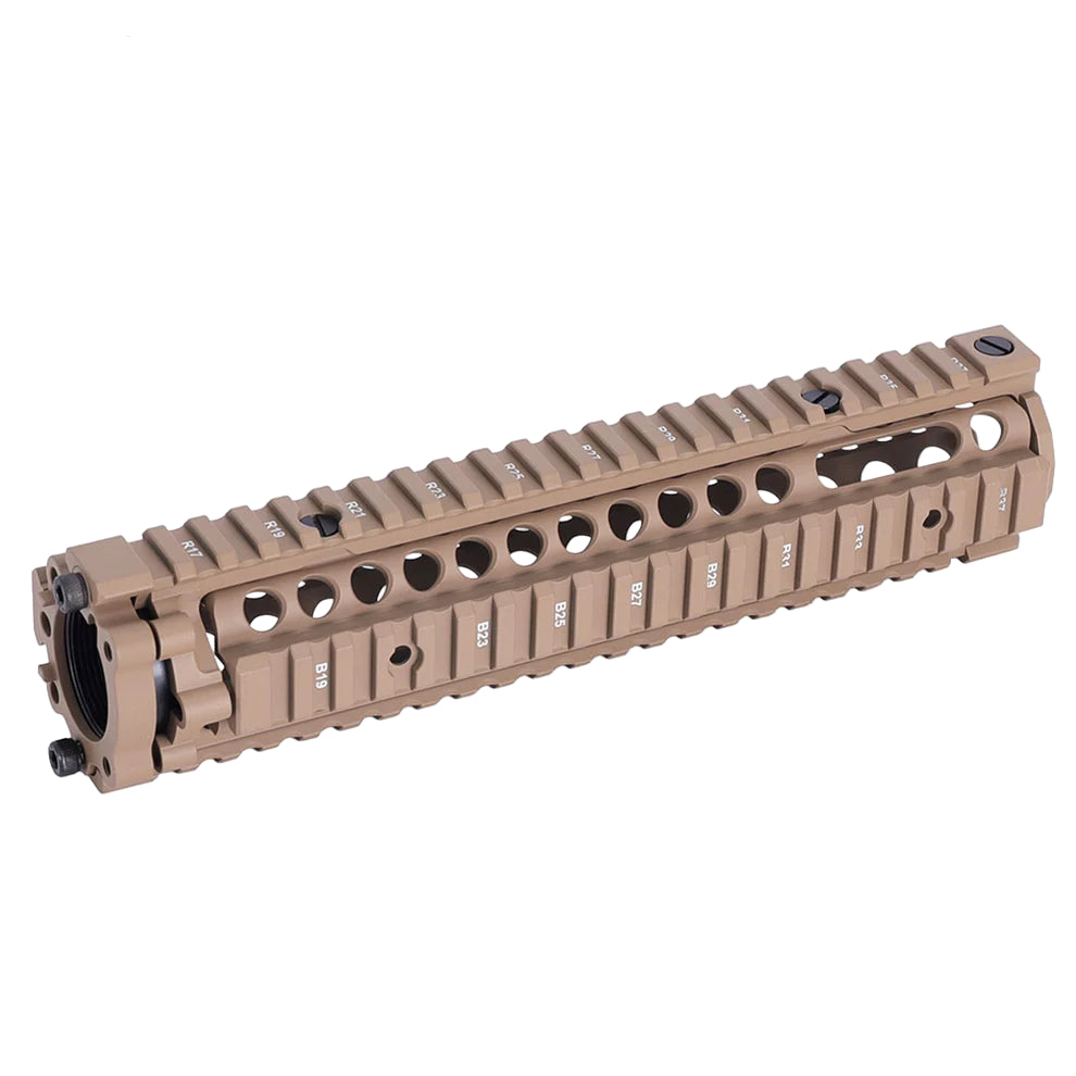 MK18 Quad Rail Two-Piece Design for AR-15 - 9.6" - Desert Tan